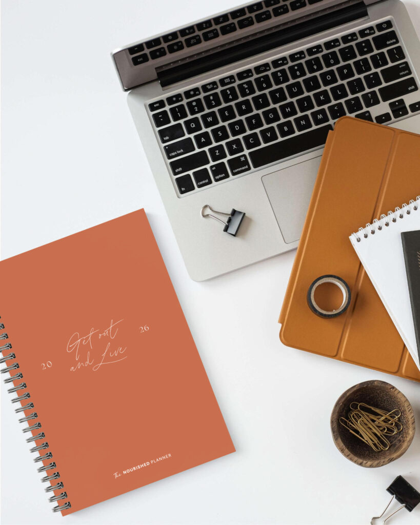 2026 nourished planner canyon clay layflat