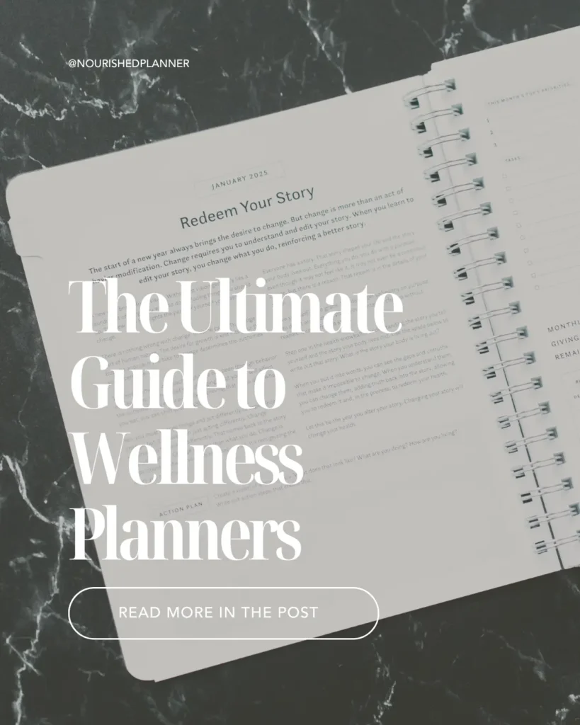 Featured Image for Nourished Planner Article The Ultimate Guide to Wellness Planners: Features That Actually Matter