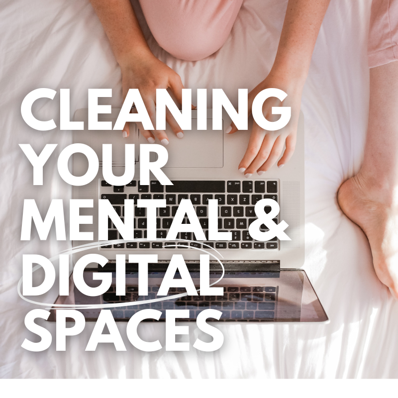 Featured Image for Nourished Planner Article How To Clean Up Mental & Digital Clutter To Change.